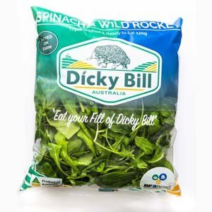 Spinach and Wild Rocket 120g Bag